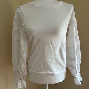 Cinq À Sept  Pintuck Puff- sleeve Top